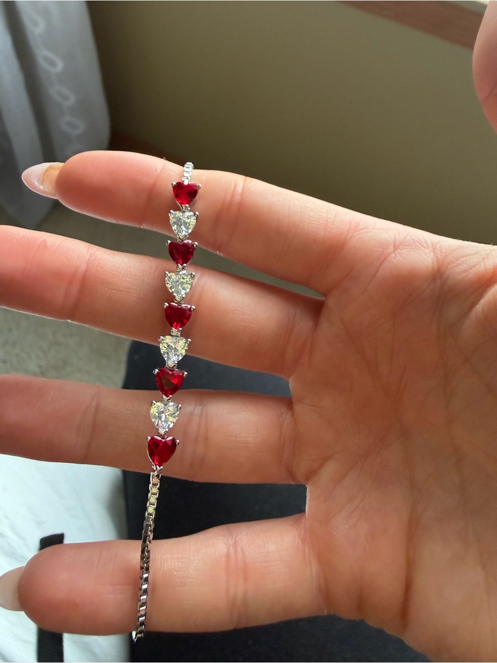 Lab Ruby bracelet - Picture 2 of 4